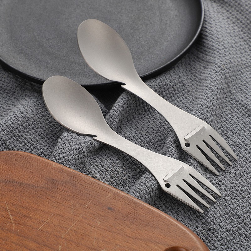 DINUO Ultra Light and Sturdy 5-in-1 Camping Spoon Fork Outdoor Home JYDN-L-124