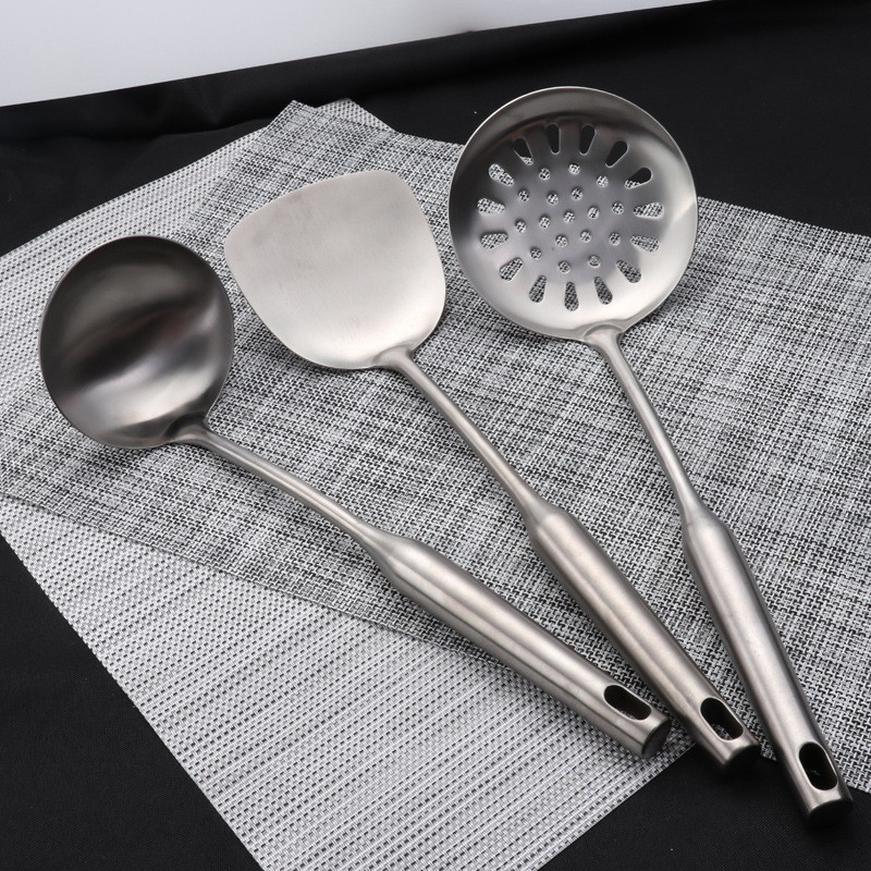 DINUO Titanium Cooking Utensils 3-Set Spoon Leak Cooking Tool Set JYDN-L-134