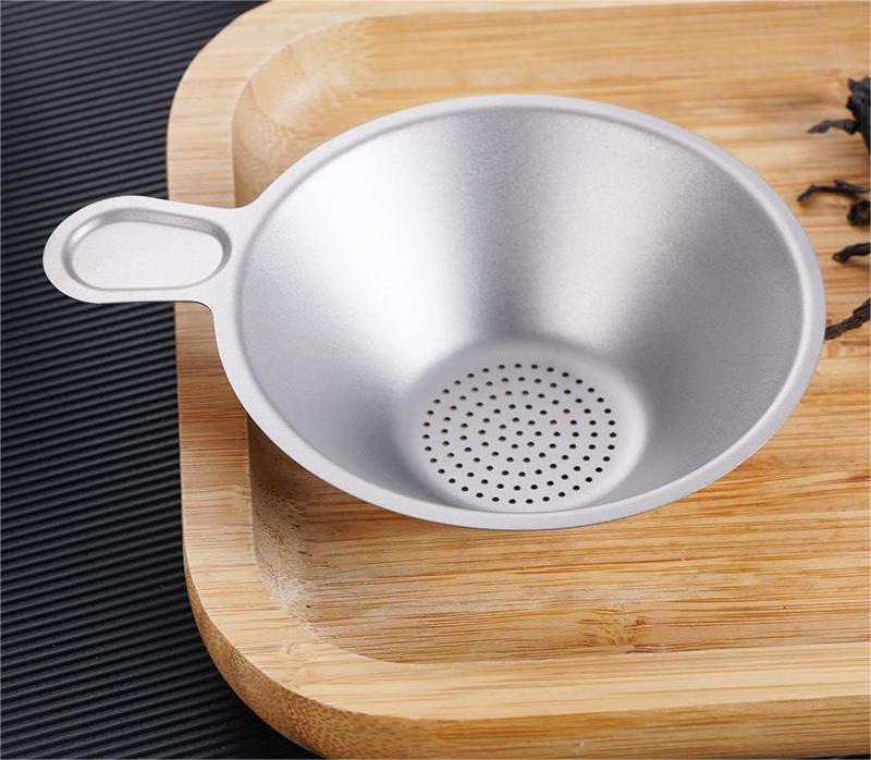 DINUO Titanium Tea Filter Multi functional Portable Outdoor Camping JYDN-L-130