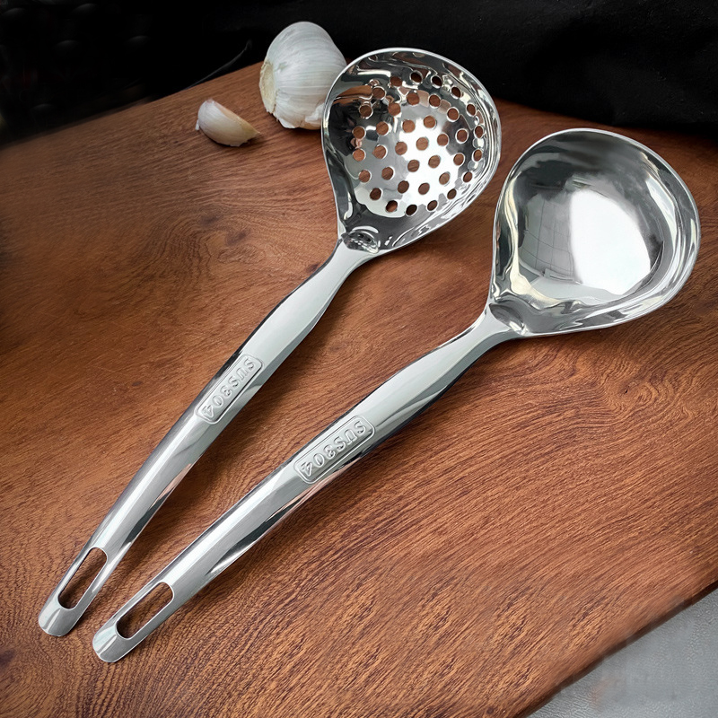 DINUO Stainless Steel Household Soup Spoon, Spoon, Long Handle Restaurant Hotpot Spoon JYDN-L-099