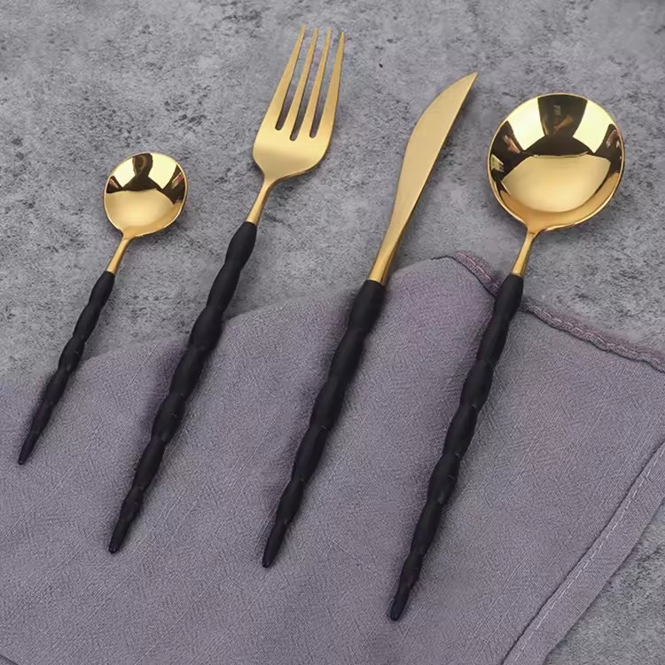 DINUO Elegant Knife, Fork, Spoon Western Tableware Set Stainless Steel Tableware Set JYDN-L-040
