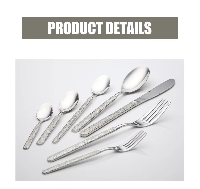 DINUO Hammer Handle Stainless Steel Hotel Restaurant Tableware Set JYDN-L-044