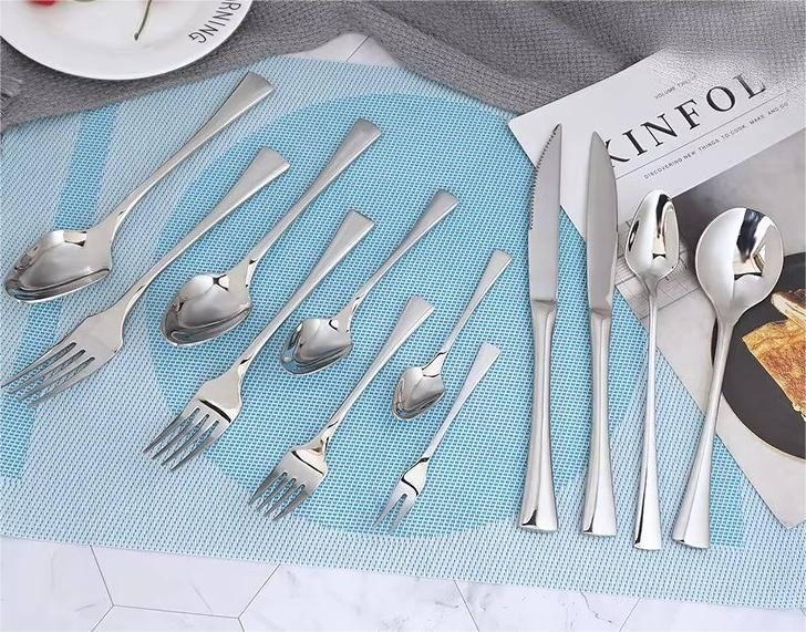 DINUO can customize silver stainless steel restaurant tableware gift box JYDN-L-071